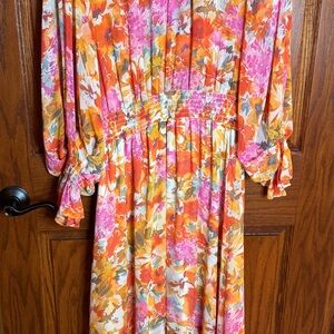 Vince Camuto Multicolor Floral Dress